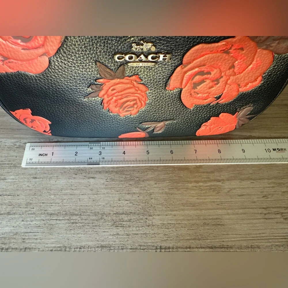 Coach Black and red Teri Shoulder and Crossbody Bag CCE28 NWT